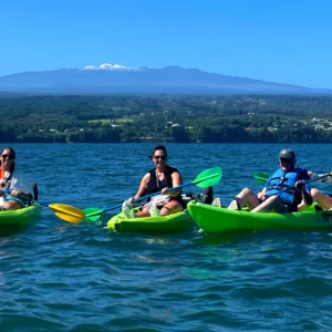 Kayaking near Coconut Island in Hilo Bay waters
