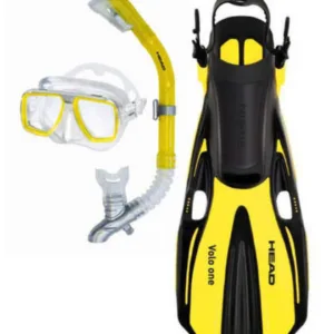 Child’s mask snorkel and fins set for snorkeling