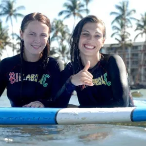 Group surf lessons teaching fundamentals on Maui shores