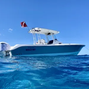 Luxury private charter boat ready for a snorkeling adventure