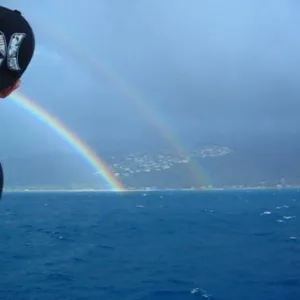 Private boat cruising at sunset with guests