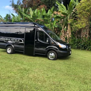 Private platinum minibus touring the scenic Road to Hana
