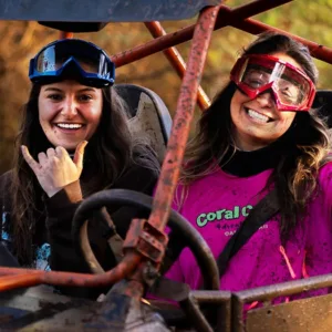 Thrilling zipline ride over lush tropical forest