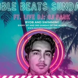 Guests enjoying music on Sunday Bubble Beats cruise