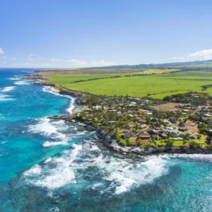 Hikers pausing midway on trail to Hana