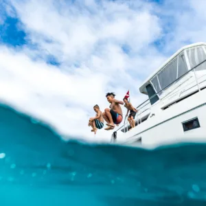 Snorkeler exploring vibrant coral reefs in Waikiki
