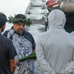 Private ceremonial charter boat cruising island waters