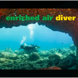 Diver learning about enriched air nitrox scuba course