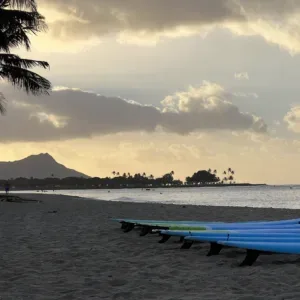 Beach equipment rentals available at Ala Moana Beach