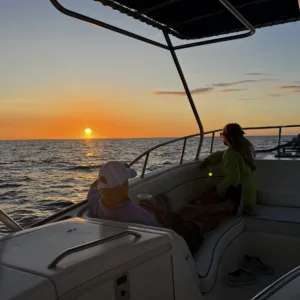 Private sunset cruise offering stunning ocean views