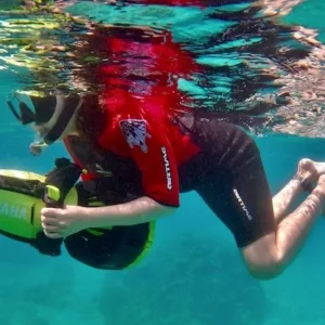 Eco-friendly sea scooter tour exploring island coastline