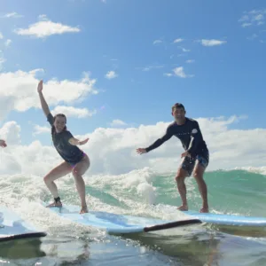 Group lesson designed for beginners on island tour