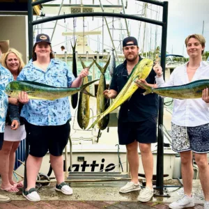 Private deep sea fishing charter around Oahu island