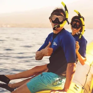 Private snorkeling charter exploring vibrant marine life