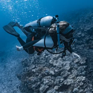 Small group experiencing a two-tank scuba diving session