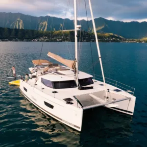 Guests enjoying a scenic 7.5 hour ocean cruise