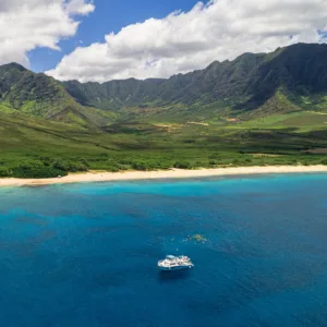 Sunset cruise with snorkeling in Waikiki waters