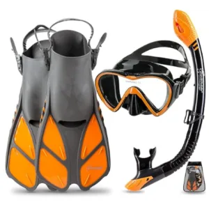 Large to XL snorkel set with adjustable mask