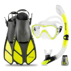 Colorful snorkel set designed specifically for kids