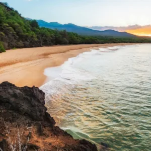 Coastal adventure exploring lava formations and snorkeling