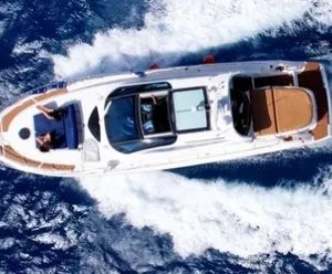 Private yacht cruising along Waikiki coastline