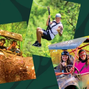Person riding an ATV on a rugged off-road trail