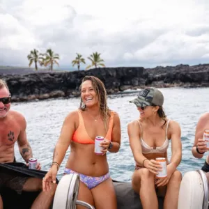 Private charter boat on pristine Hawaiian waters