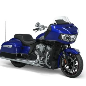 Indian Challenger Limited motorcycle parked on Maui road