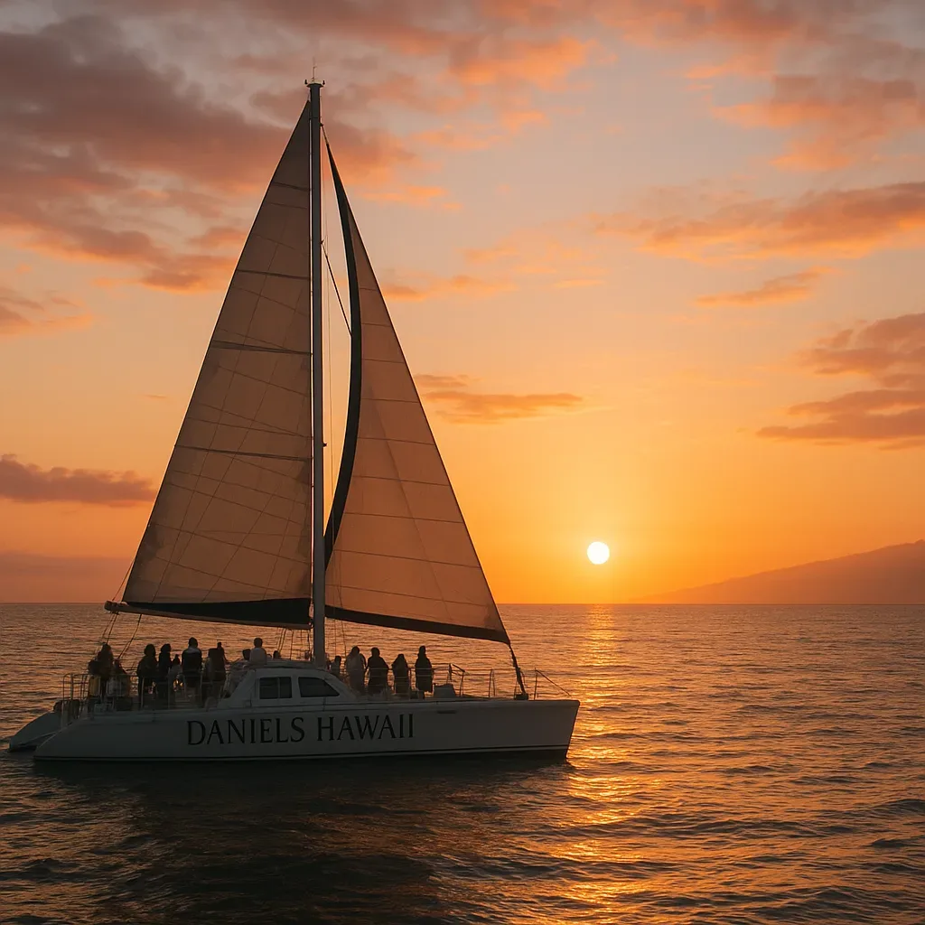 sunset sail on Hawaii with Daniels Hawaii
